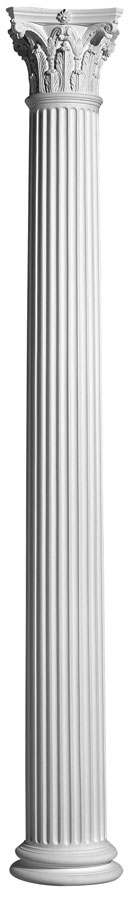 Plaster Columns (Fluted): COL1 - Round Corinthian